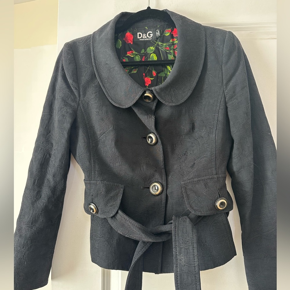 Dolce & Gabbana D&G belted blazer